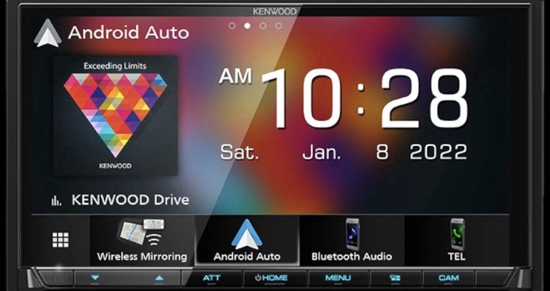 Kenwood DMX9708S 6.95" Double-DIN Multimedia Car Audio Radio w/Wireless CarPlay