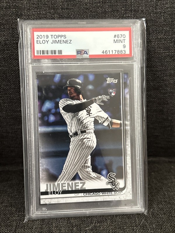 2019 Topps Eloy Jimenez PSA 9 Mint Rookie RC #670 Chicago White Sox