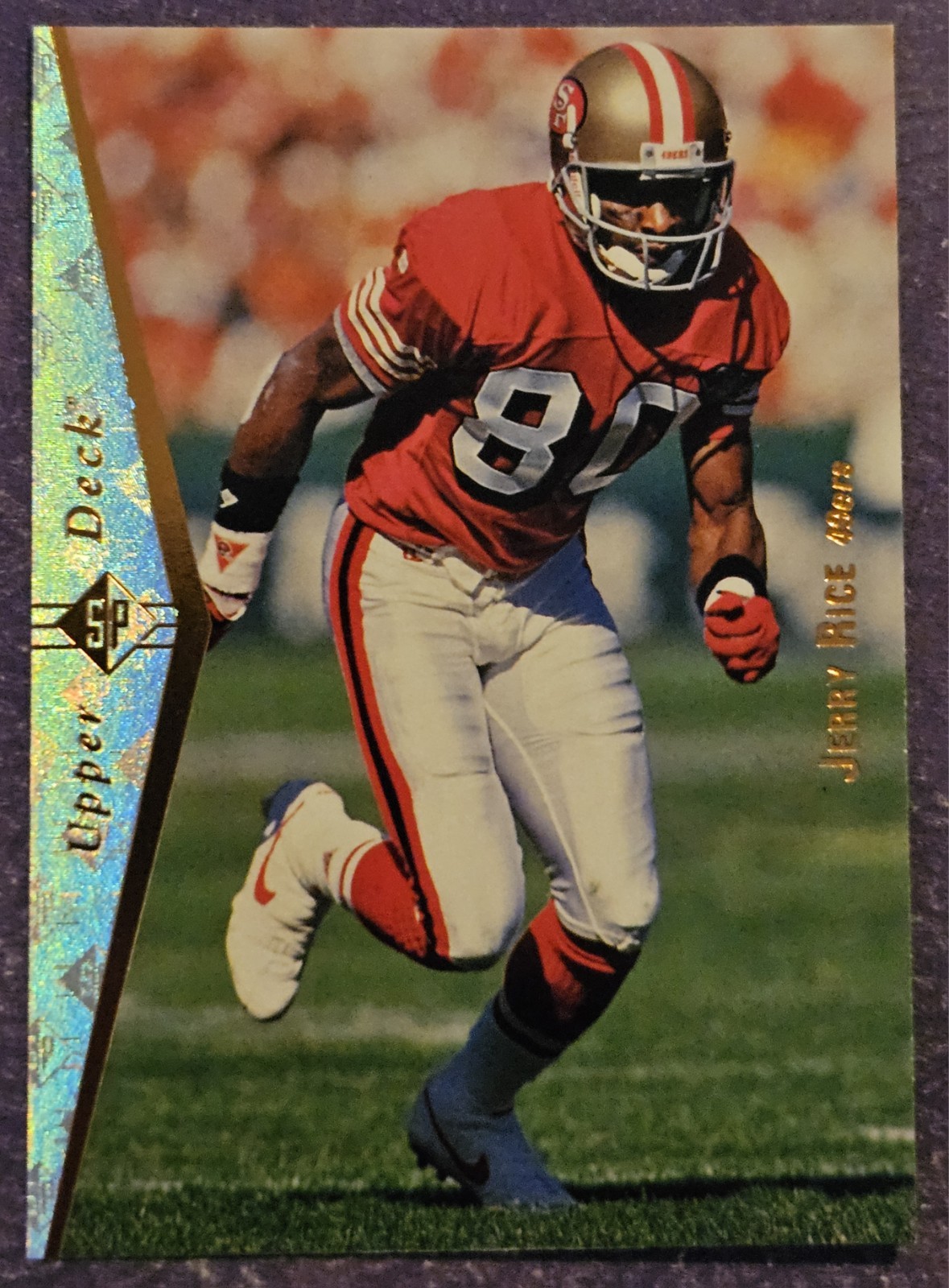 1995 SP Football #93 Jerry Rice card San Francisco 49ers! HOF!