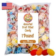 Fruit Filled Candy - Assorted 1 Pound Bulk Bag(Approx. 75 Pieces), Arcor Bon Bon