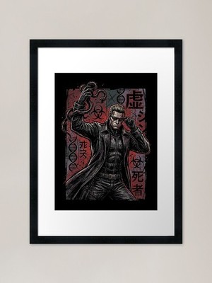 Resident Evil Wesker Super Speed St gerahmtes Wandbild Poster Leinwanddruck Bild