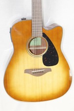 Damaged Bottom * Yamaha FGX800C Acoustic-Electric Guitar - Sand Burst #R0162