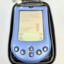 Palm m100 PDA Blue Handheld Organizer Tested Working w/ Stylus  Body Glove Case