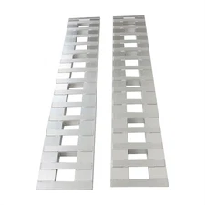 Labwork 7' 84" X 15" Aluminum 6000 LBS Truck Car Auto Trailer Ramps Hook & Knife