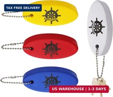 XIHIRCD 4pcs Boat Key Floating Keychain, Float Boating Key chain Foam PU Rescue