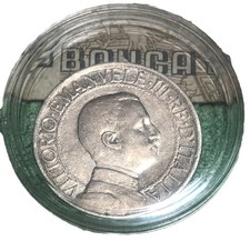 1 moneta antica 1 lira 1910 AG 835 G 5 + 🎁