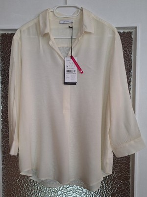 Damen Toni Bluse Cila 3/4 Arm Gr. 38 NEU Creme