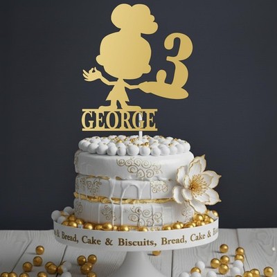 Customs Chef Acryl Tortenaufleger Happy Birthday Party Deko Kochen Koch