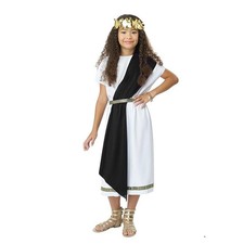 Black/Gold Toga Costume - Roman - Greek - Unisex Costume - Child - 2 Sizes