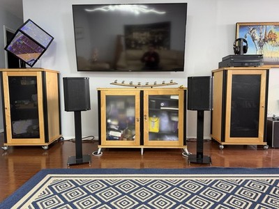 Krell Lat-2 Bookshelf Speakers & 12ft speaker Cables $10,000 Retail High-End