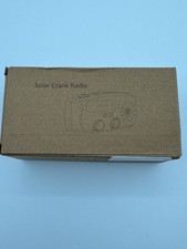 Solar Crank Radio Emergency AM FM WB Hand Crank Solar Powered Red New