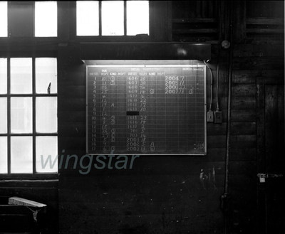 1970s NS Railway DIESEL INSPECTION RECORD Old Vintage Photo  Negative