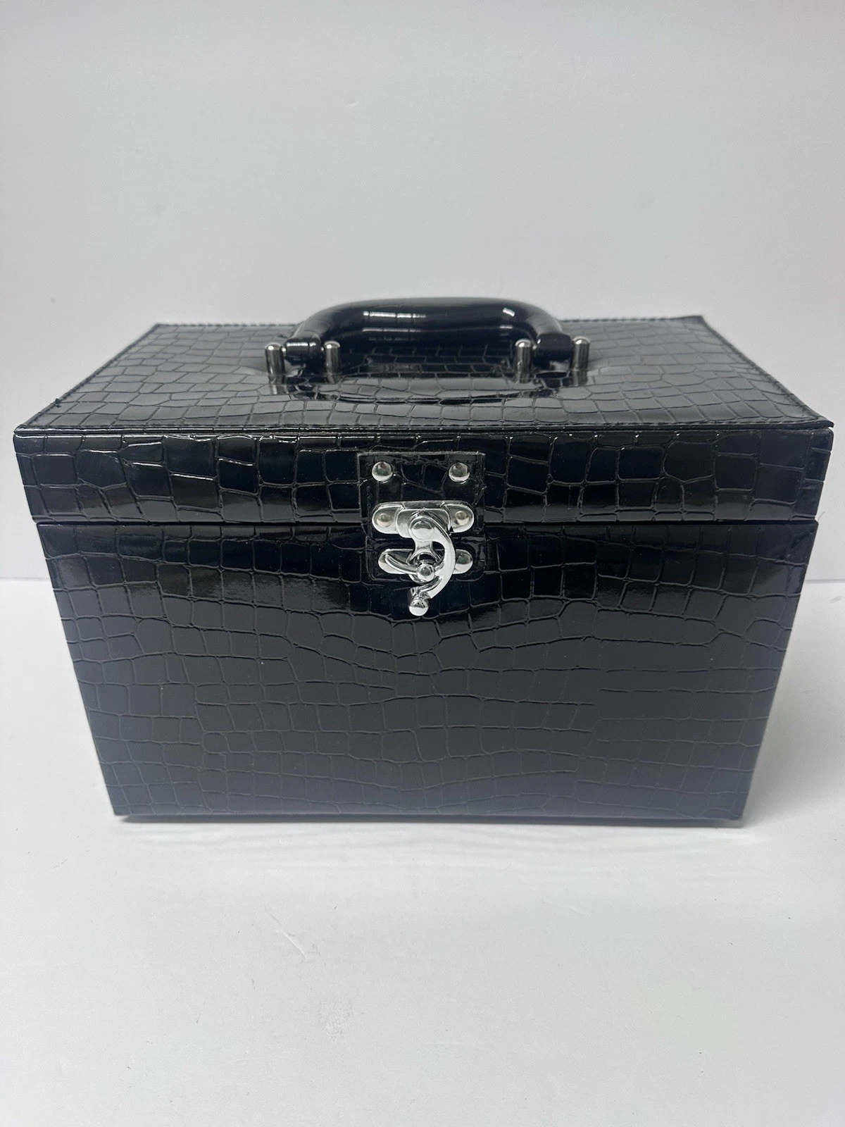 Large Cosmetic Case Makeup Bag Or Jewelry Storage Handle Organizer Travel Kit