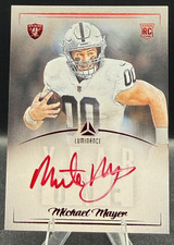 2023 Panini Michael Mayer #Y1MMA Luminance Year One Autograph Red Ink Rookie RC