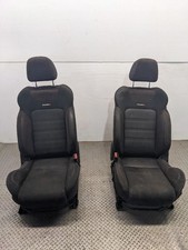 Front Seat Set Driver Passenger Leather Manua...