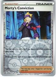 Morty's Conviction 155/162 Temporal Forces Reverse Holo