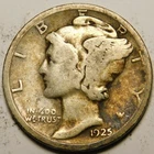 1925 D Mercury Dime G - VG   "Actual Coin Pictured - Not Cleaned"