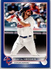 2022 Topps Series 1 - Austin Hedges Royal Blue #65 Cleveland Guardians