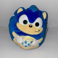 NWT Squishmallows Sonic the Hedgehog 8 Squishy Plush Holding Chao Egg Easter