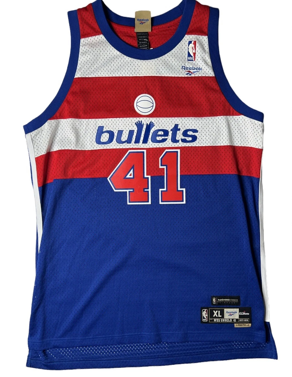 NBA Washington Bullets Hardwood Classics Jersey #41 Wes Unseld