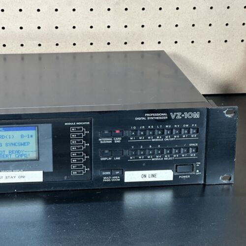 Casio VZ-10M Vintage Digital Rackmount Synthesizer + MASTERAM-64 PG-380 Card - Picture 4 of 12