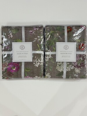 3pc Tessitura Toscana Telerie QUEEN / KING Duvet Set 100% Cotton 200 TC Italy