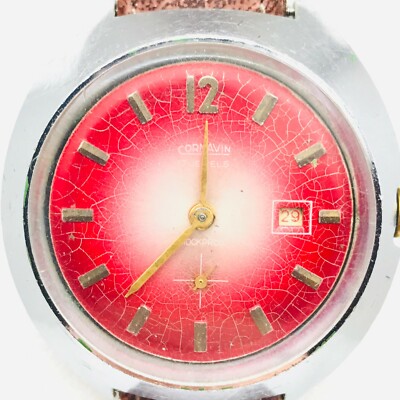   Seltene Uhr Cornavin   Volcano Case Armbanduhr 2605 UdSSR Sowjetische Uhr...