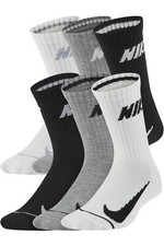 Nike Kids' Cushioned Crew Socks 6 Pack