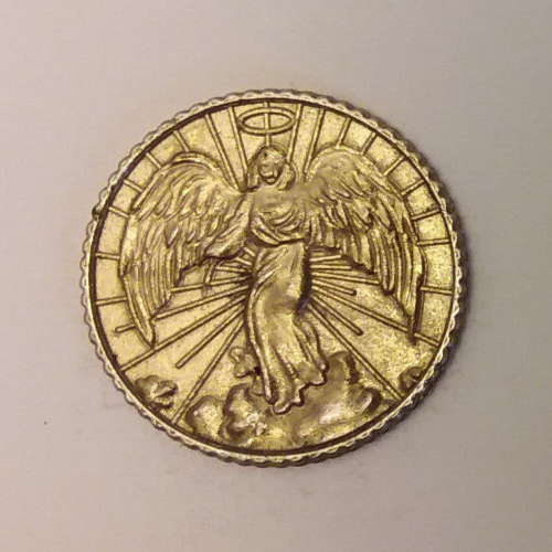 Guardian Angel Religious Pocket Coin Medal Token 24mm eBay