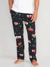 Old Navy Men's Matching Fam Flannel PJ Pants - Holiday RV Camping - M
