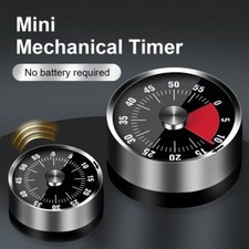 Multi-Function Vintage Round Mechanical Timer Metal Visual Countdown Clock