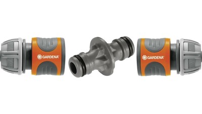 GARDENA Schlauchverbinder Kupplung Set 18283-20 (2 x 18215-50 + 1 x 931-50)
