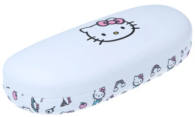 KINDLER ETUIS Niedliches Hartschalenetui für Kinder mit schönem HELLO KITTY Motiv in Weiß NEU