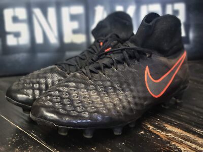 Nike Magista OBRA II FG Elite Black Orange Soccer Cleats 844595