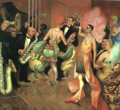 Babylon Art Print   Otto Dix 1920s Weimar Cabaret Scene Expressionist Masterwork