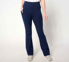 Denim  Co. Active Duo Stretch Lightly Boot Pant w/ Pockets-Navy-XS-A649599