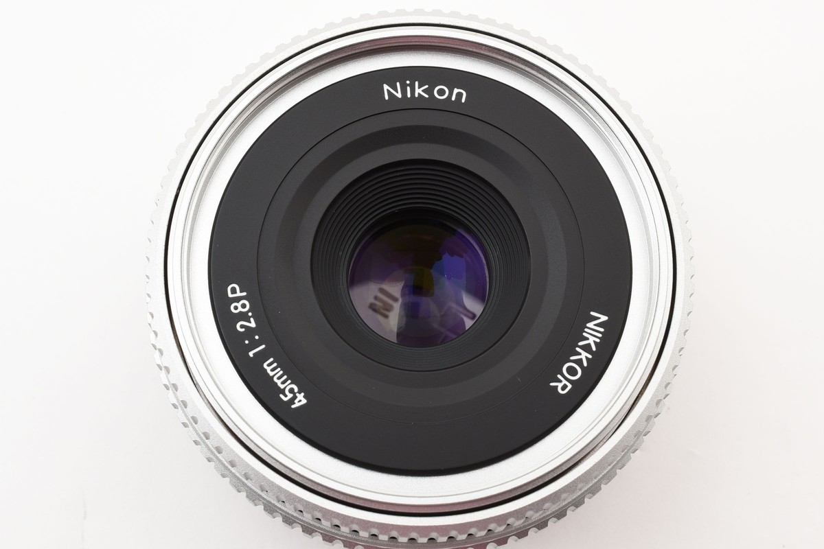 Top MINT] Nikon Ai-s Nikkor 45mm f/2.8 P silver MF Lens From