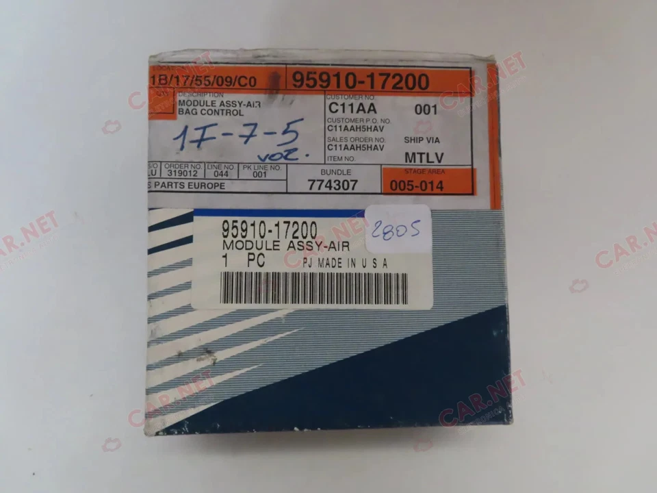 95910-17200 CENTRALINA SENSORE AIRBAG ESPS SRS HYUNDAI MATRIX FC DELPHI 12210179 - Immagine 2 di 4