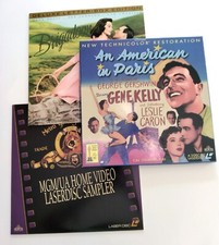 Laserdiscs, set of 3 MGM: American in Paris, Brigadoon, Sampler