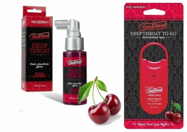 Doc Johnson DJ1360322 Throat Anti Gag Spray, Cherry Flavour - 33oz for