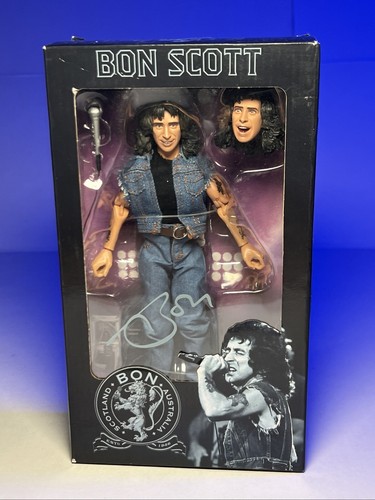 NECA Bon Scott AC/DC Highway to Hell 8-Inch Clothed Action Figure NEW Box damage