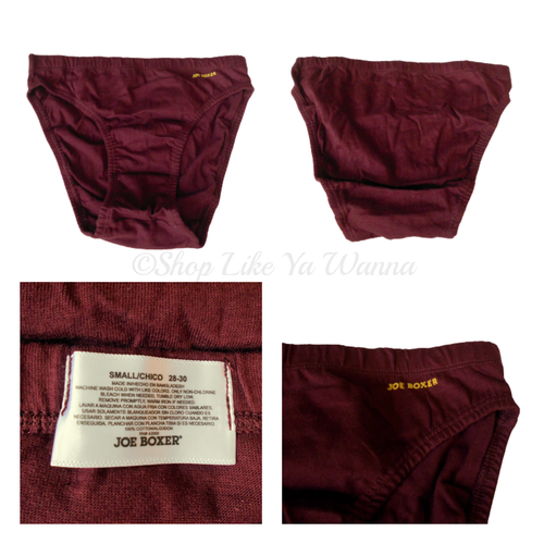 Joe Boxer Underwear Men's Bikini Style Assorted Colors Small Extra