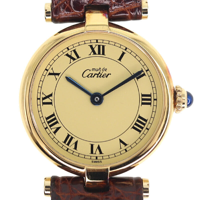 Cartier Must de Cartier Vermeil 24 mm, Gold Plated for sale