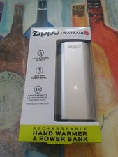 Zippo HeatBank 6 Rechargeable Hand Warmer, Silver