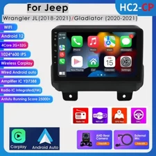 For 2018-2019 Jeep Wrangler JL GPS 2+32GB Car Stereo Radio Carplay WiFi SWC +CAM
