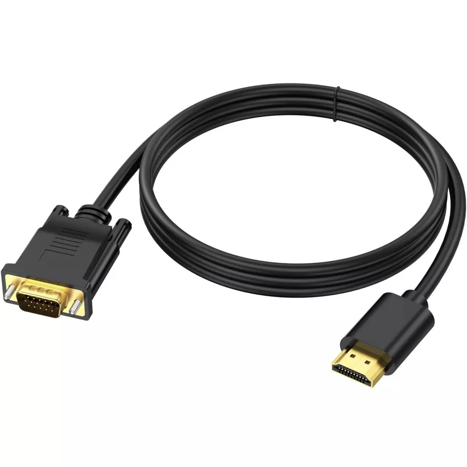 HDMI to VGA Cable Monitor Lead PC XBOX Laptop Converter Adapter (Bidirectional) - Image 4 of 4