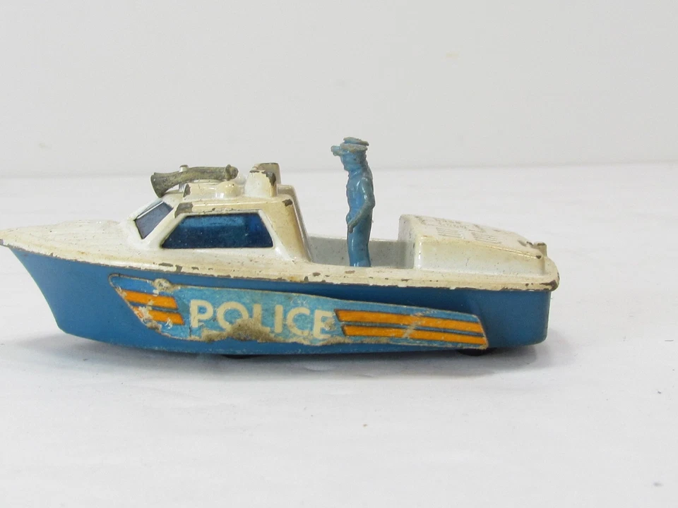 Vintage Matchbox 1978 Police Launch Boat - Image 3 of 4