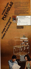 1975 Vintage Print Ad Make it with Plexiglas Brand Acrylic Sheet elegant
