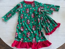 Jammies For Your Families Christmas Nightgown  Matching Doll Gown 2T  24 NWT