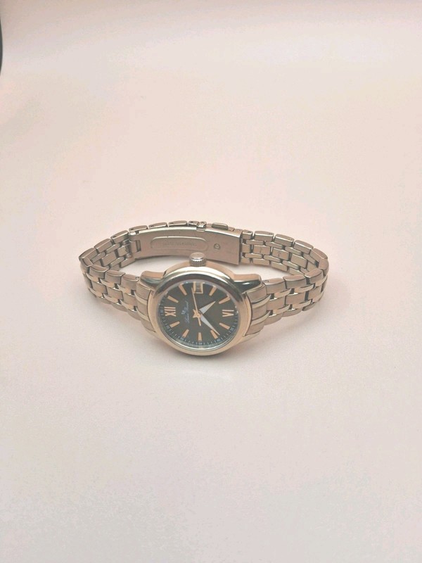 WATCH WOMEN, LUCIEN PICCARD QUARTZ, SAPPHIRE CRYSTAL,GOLD TONE,WORKING GOOD